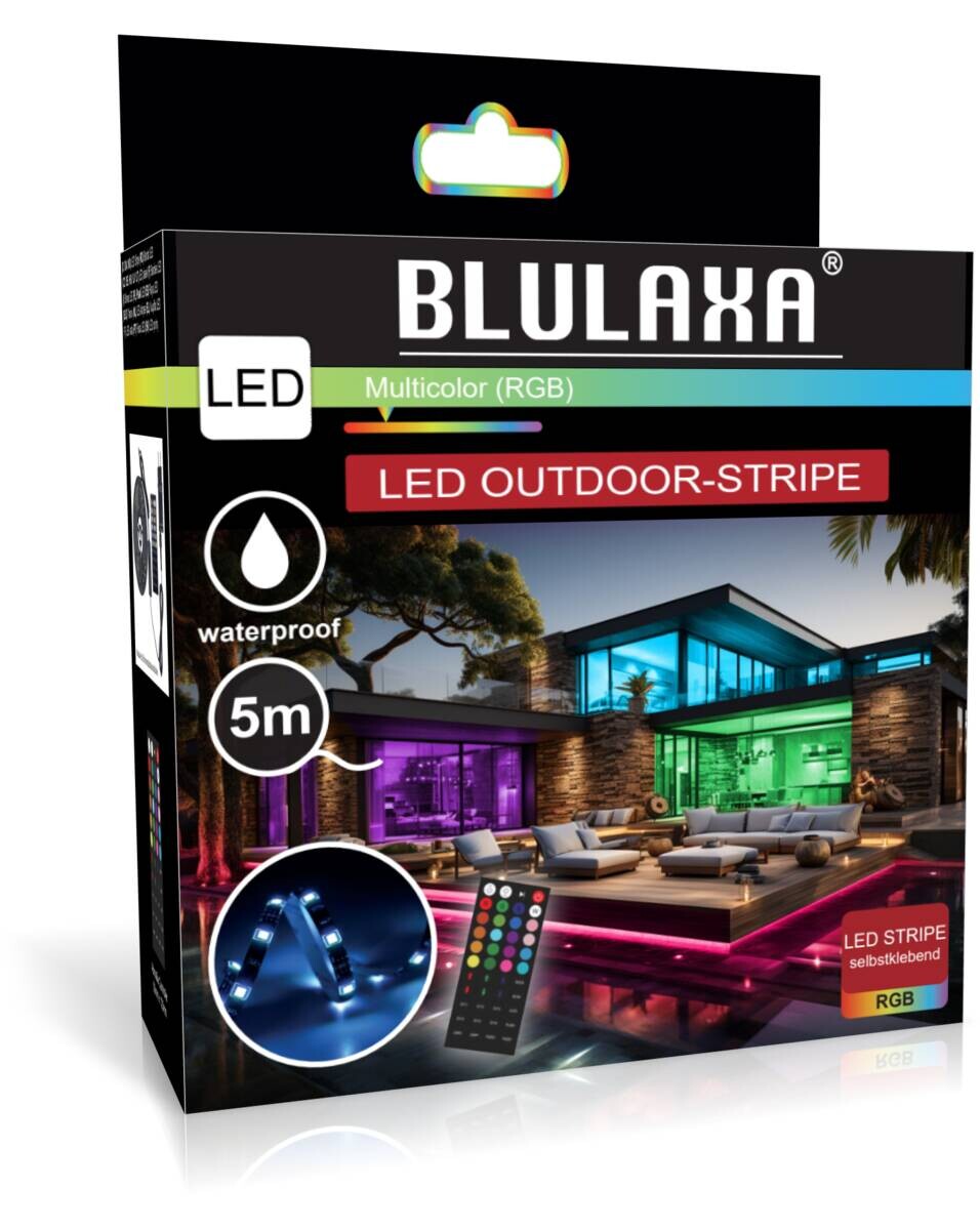 Blulaxa Outdoor-LED-RGB-Lichtband L: ca. 500 cm
