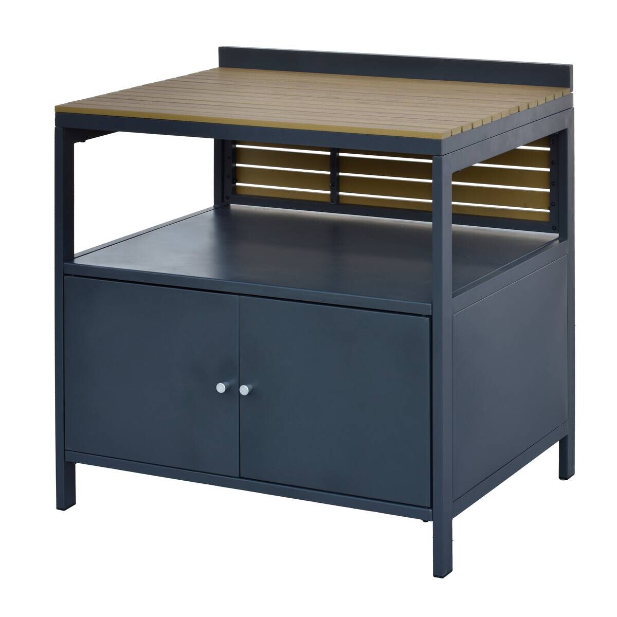 POCOline Outdoor-Küchenmodul natur Aluminium B/H/L: ca. 83,5x89x61,5 cm