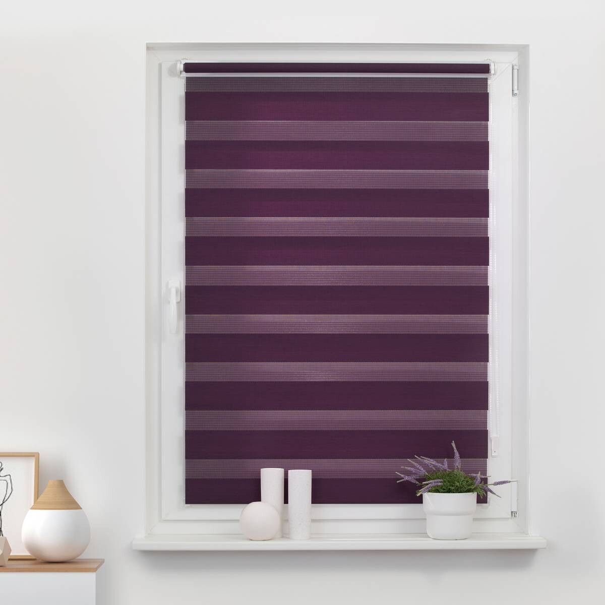 LICHTBLICK Doppelrollo Duo brombeer B/L: ca. 50x150 cm