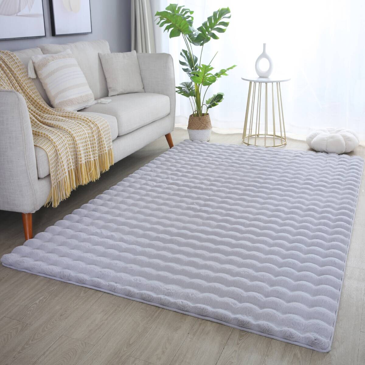 Ayyildiz Teppich AMBIANCE silber B/L: ca. 160x230 cm