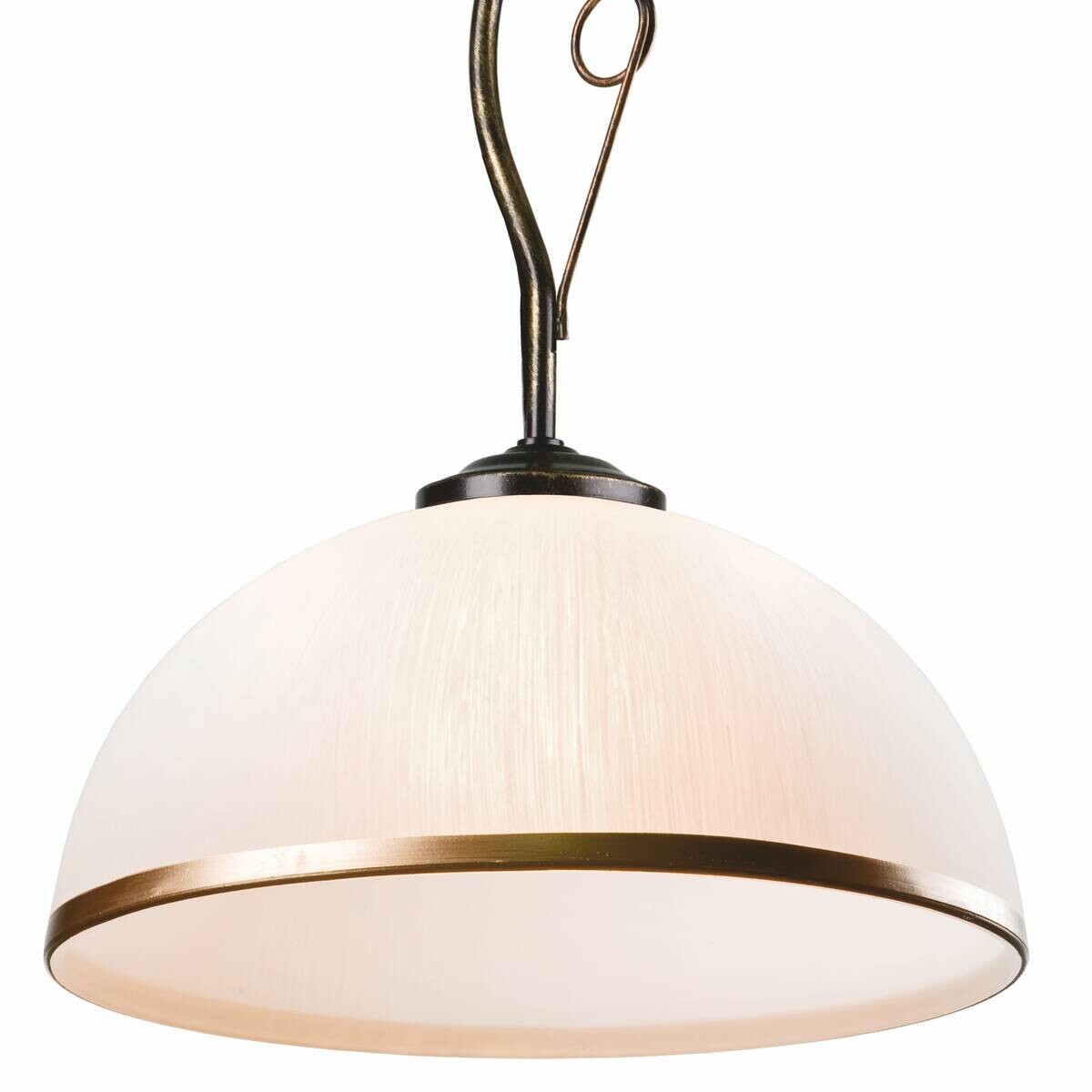 Lamkur Deckenleuchte Retro schwarz Glas Stahl B/H/L: ca. 32,5x45x32,5 cm E27 1 Brennstellen