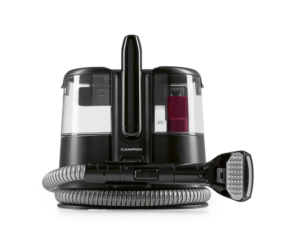 CLEANmaxx Polster -und Teppichreiniger schwarz rot Kunststoff B/H/L: ca. 33,5x33x29,5 cm