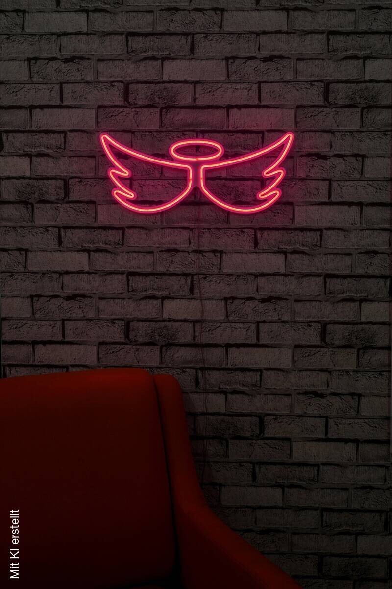 Opviq LED-Wandleuchte rosa PVC B/H/T/L: ca. 52x23x2x52 cm