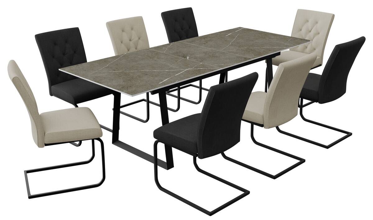 Schwingstuhl Canberra Cappuccino Samtoptik B/H/T: ca. 63x92x49 cm