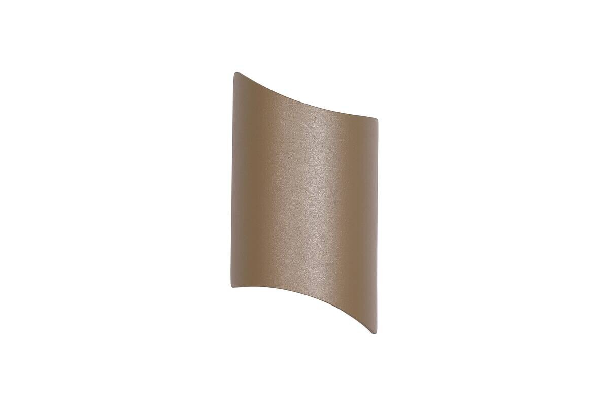 LED-Außenwandleuchte gold klar B/H/T: ca. 12,5x22,1x6,3 cm