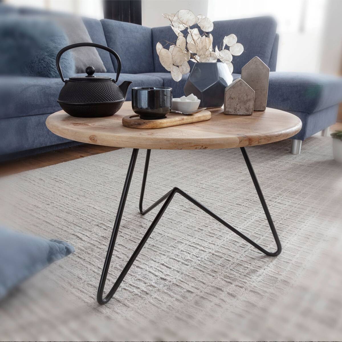 Wohnling Couchtisch braun B/H/T: ca. 60x39x60 cm
