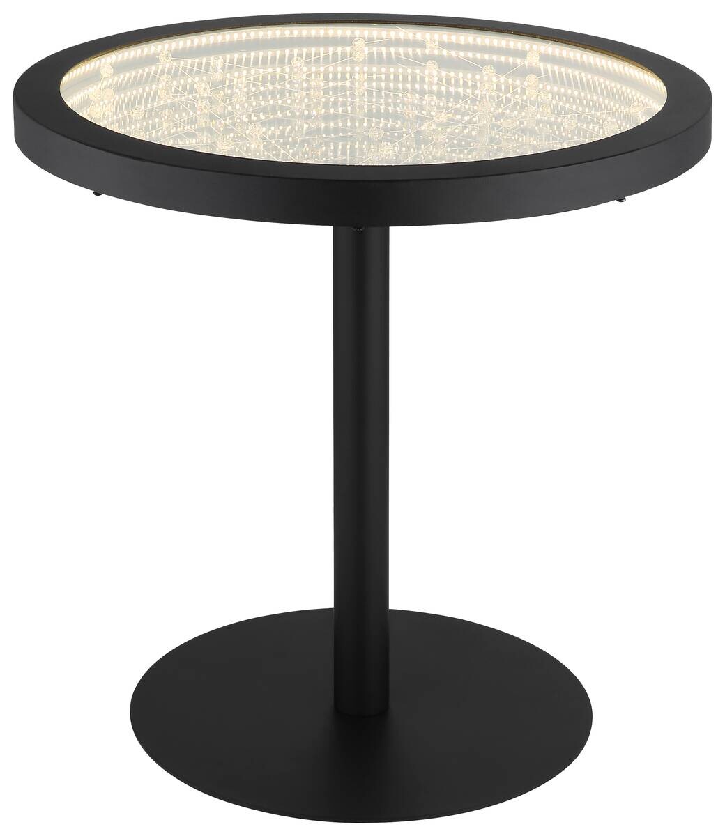 GLOBO Stehlampe schwarz Glas Metall H/D: ca. 47,5x50 cm 1 Brennstellen