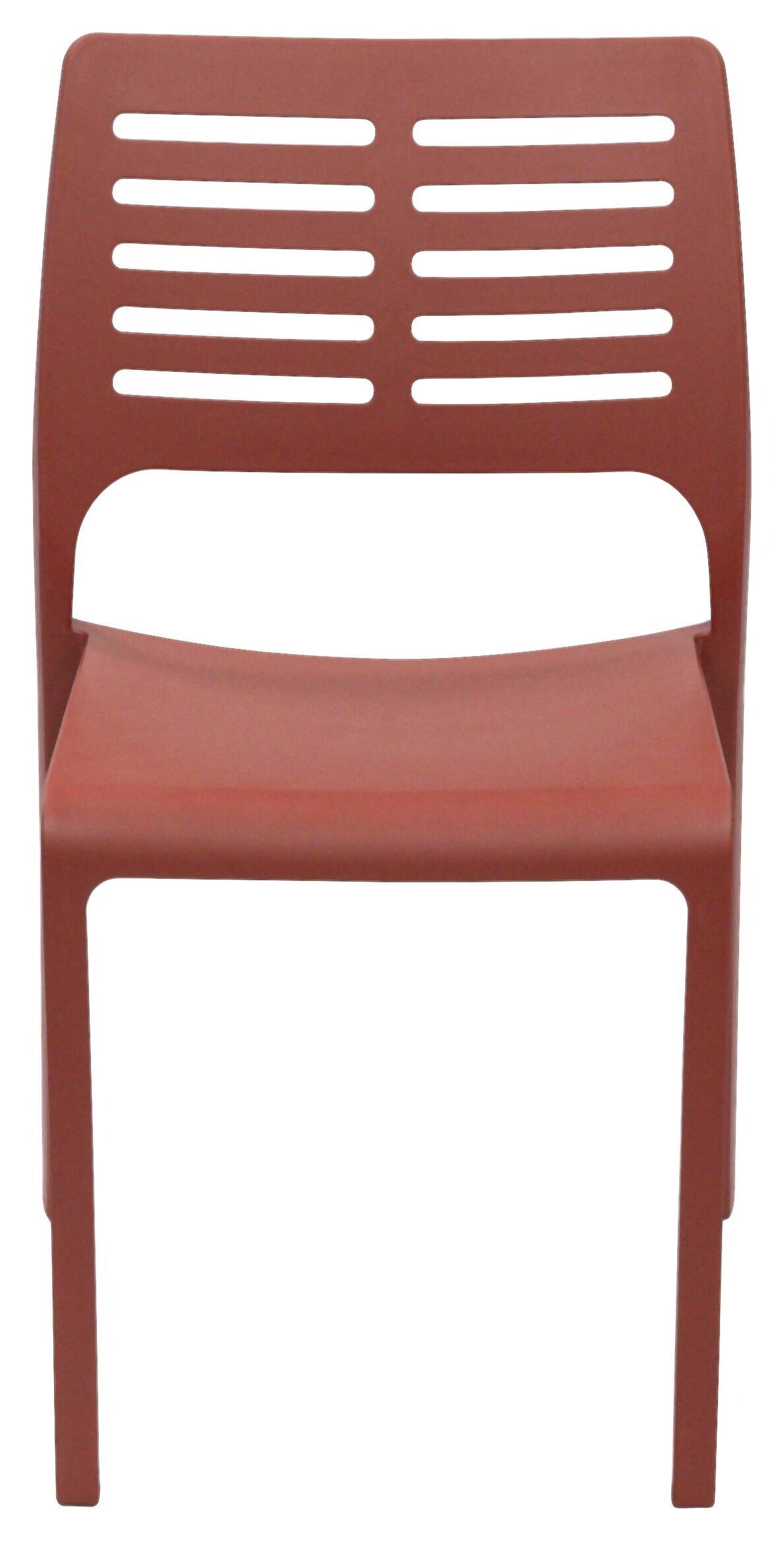 ProGarden Stapelstuhl Mistral terracotta Kunststoff