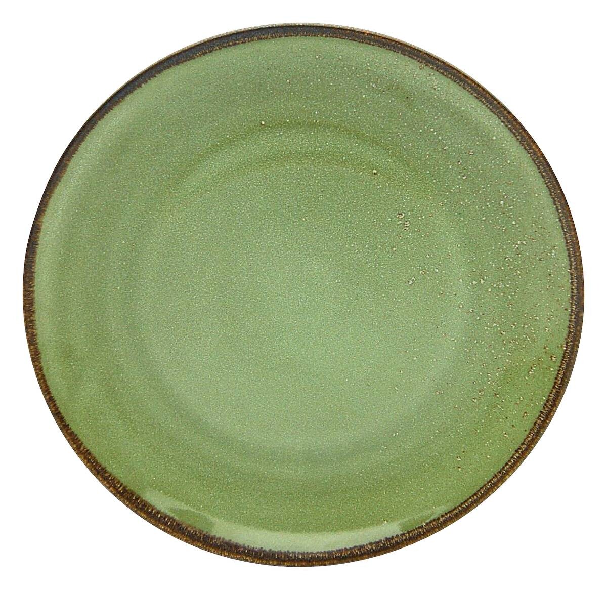 CreaTable Teller NATURE COLLECTION grün Steinzeug D: ca. 27 cm