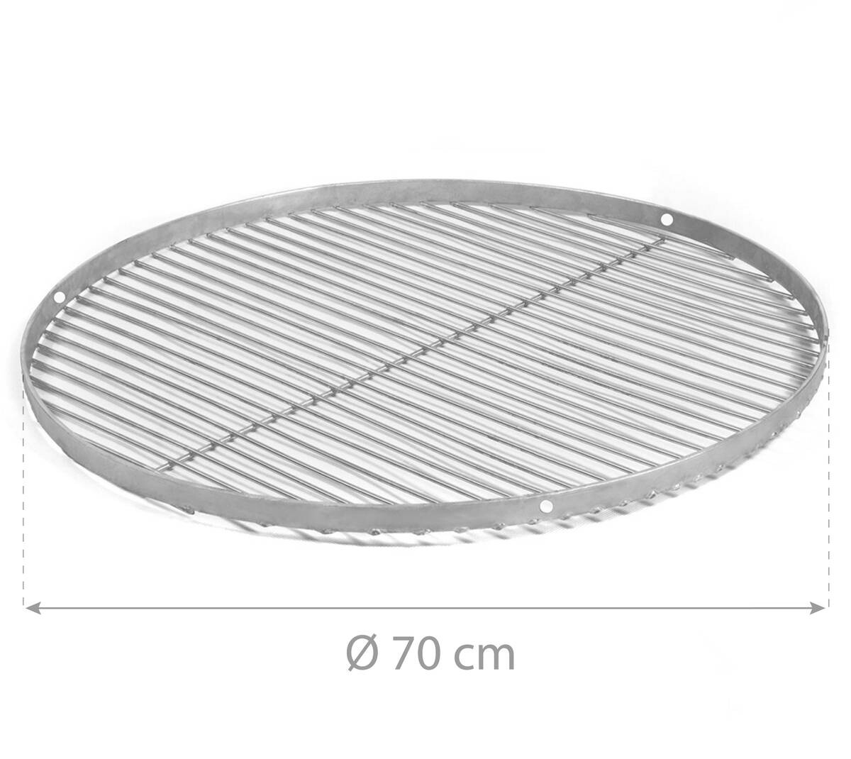 CookKing Grillrost 70 silber Edelstahl B/T: ca. 70x70 cm