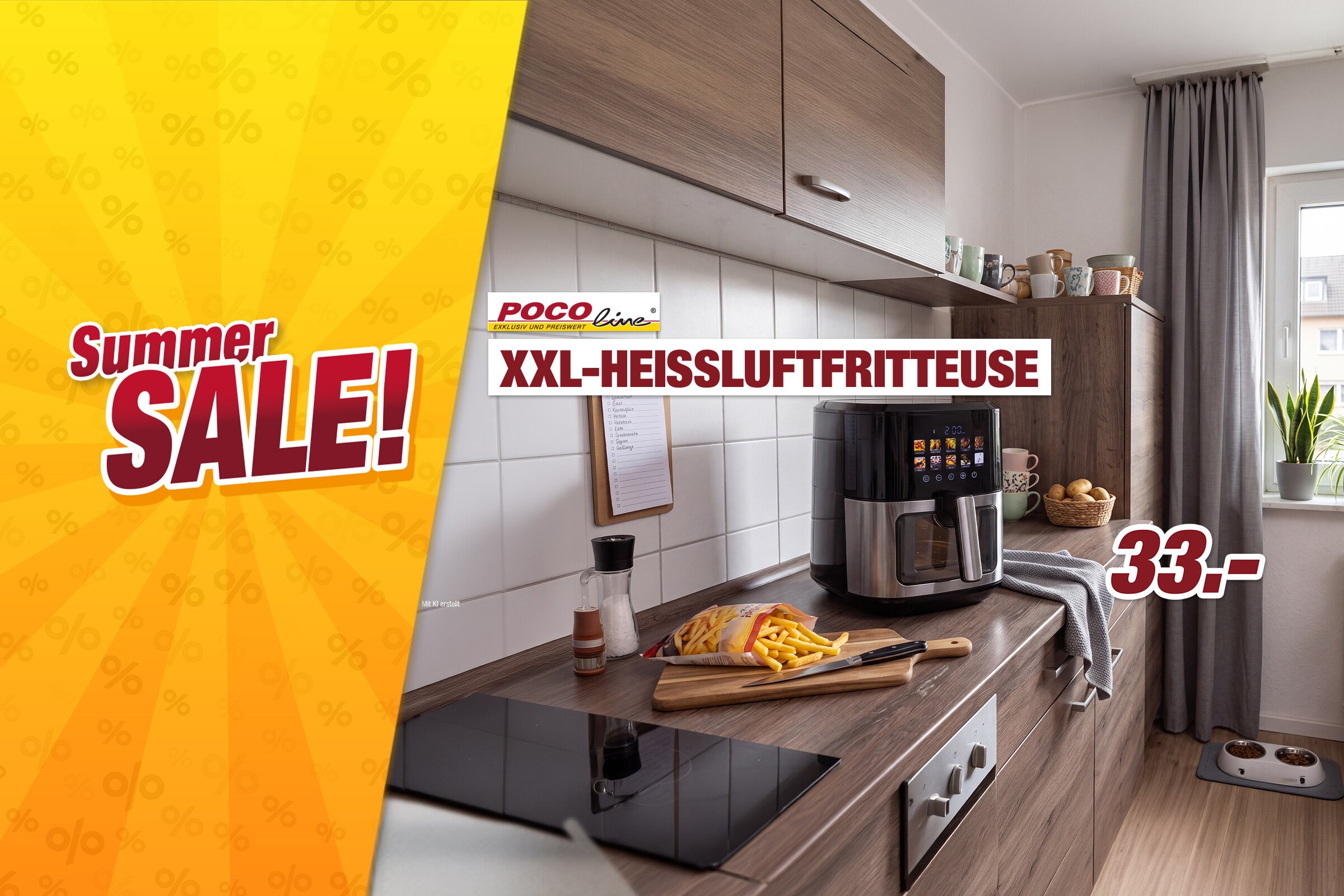 Unsere Werbe Highlights - XXL-Heißluftfritteuse