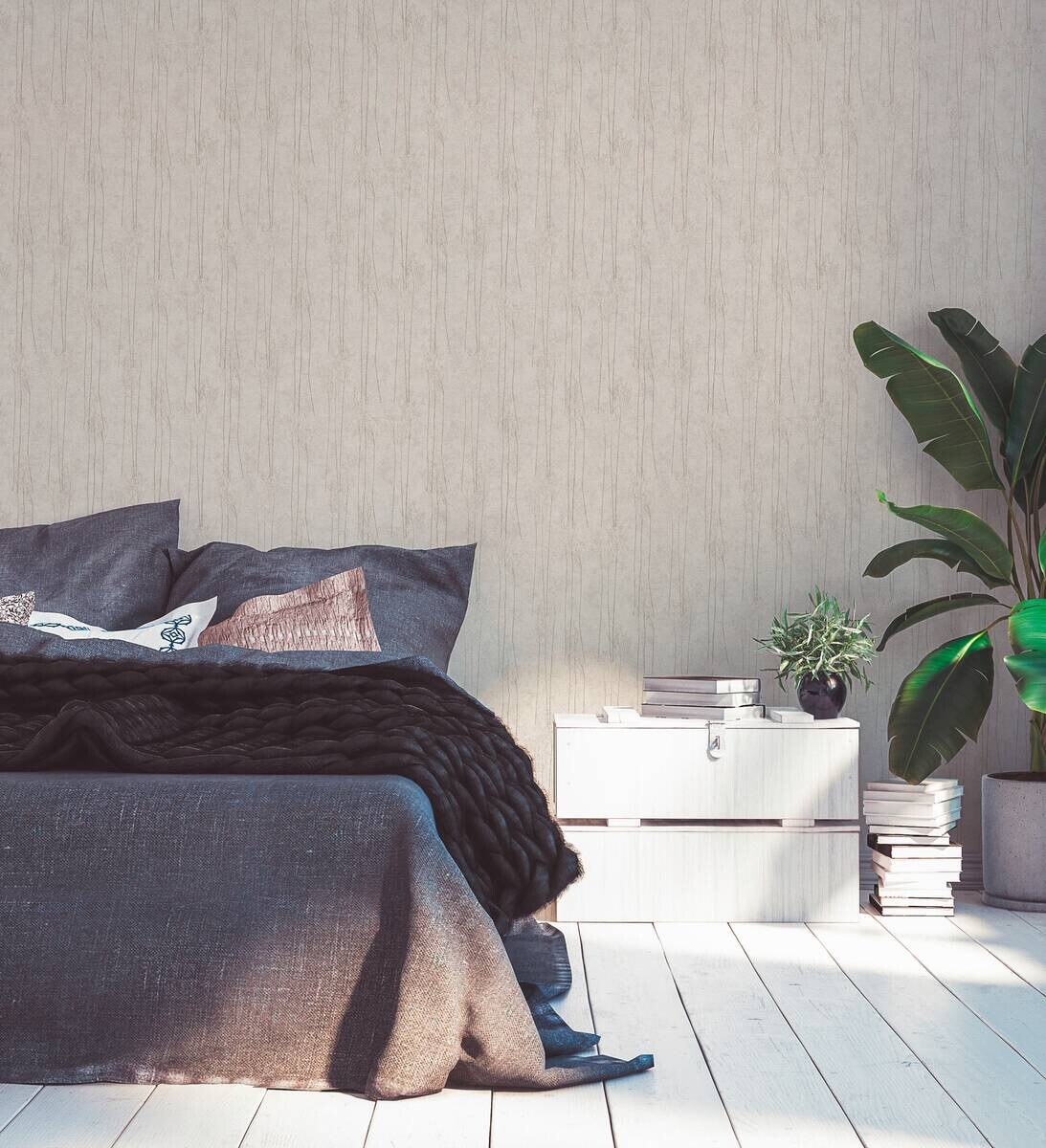 A.S.Creation Vliestapete beige B/H/D: ca. 53x1005x8,5 cm