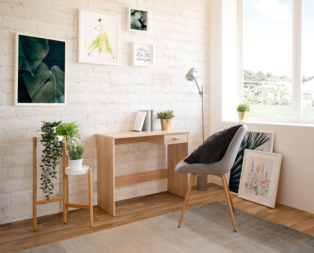 Schreibtisch Fritz Eiche Sonoma Nachbildung B/H/T: ca. 89x74x40 cm