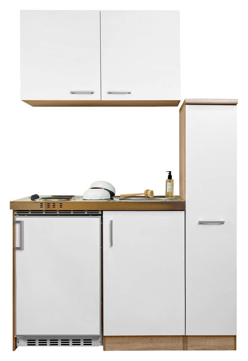 Respekta Miniküche 130 weiß matt B/H/T: ca. 130x200x60 cm