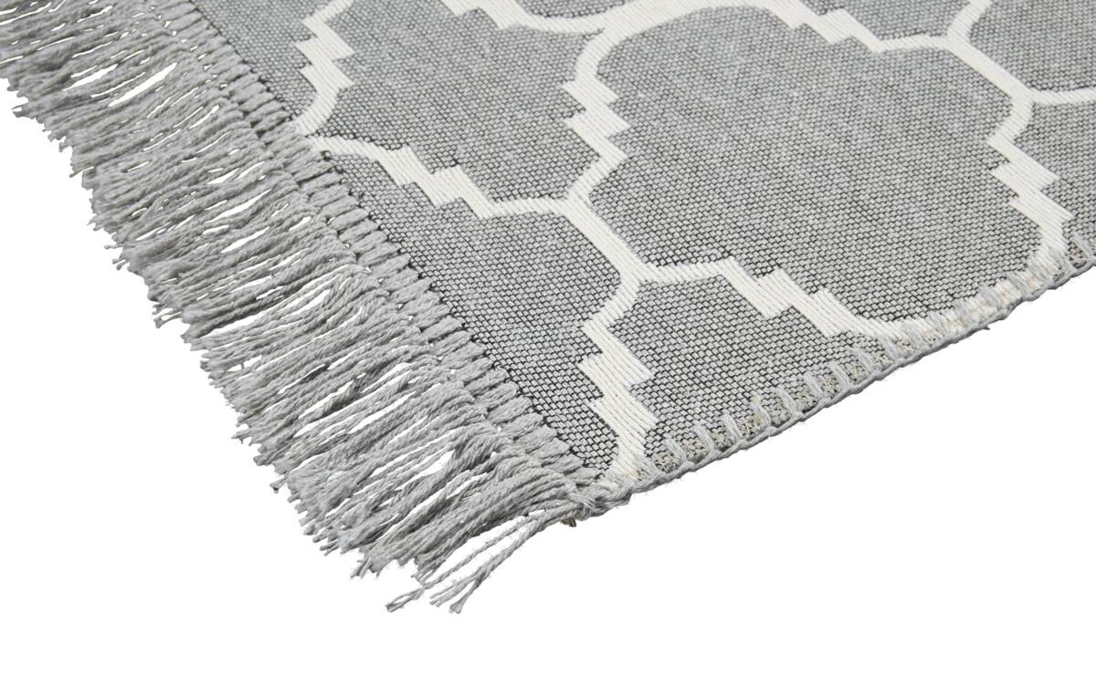 Teppich Boho Kilim schwarz B/L: ca. 60x90 cm