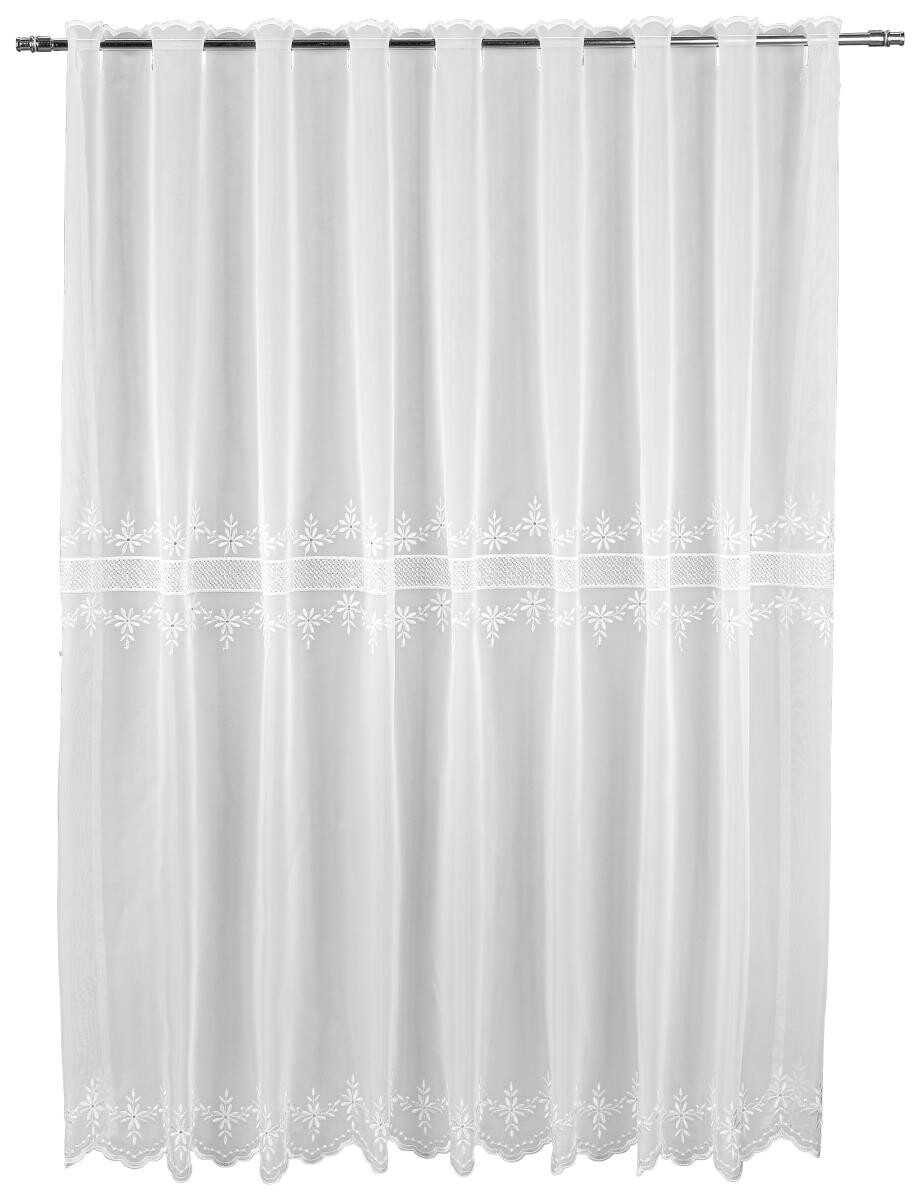 POCOline Scheibengardine Ettky weiß B/L: ca. 140x110 cm