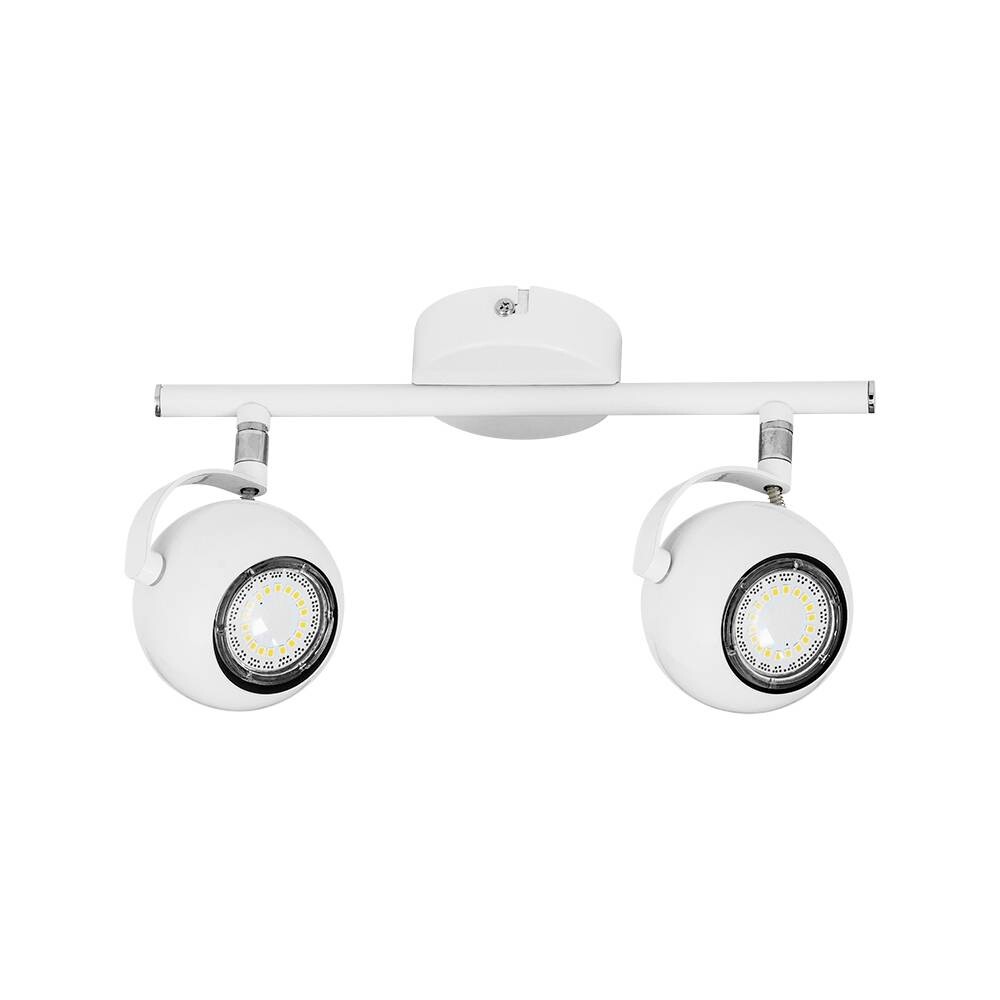 SPOT Light Spotbalken Lea weiß Metall B/H/T: ca. 30x15x8 cm GU10 2 Brennstellen