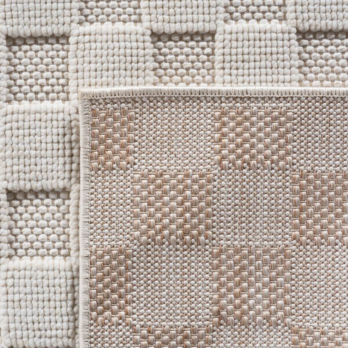Ayyildiz Kurzflorteppich HELIX creme B/H/L: ca. 80x0,7x250 cm