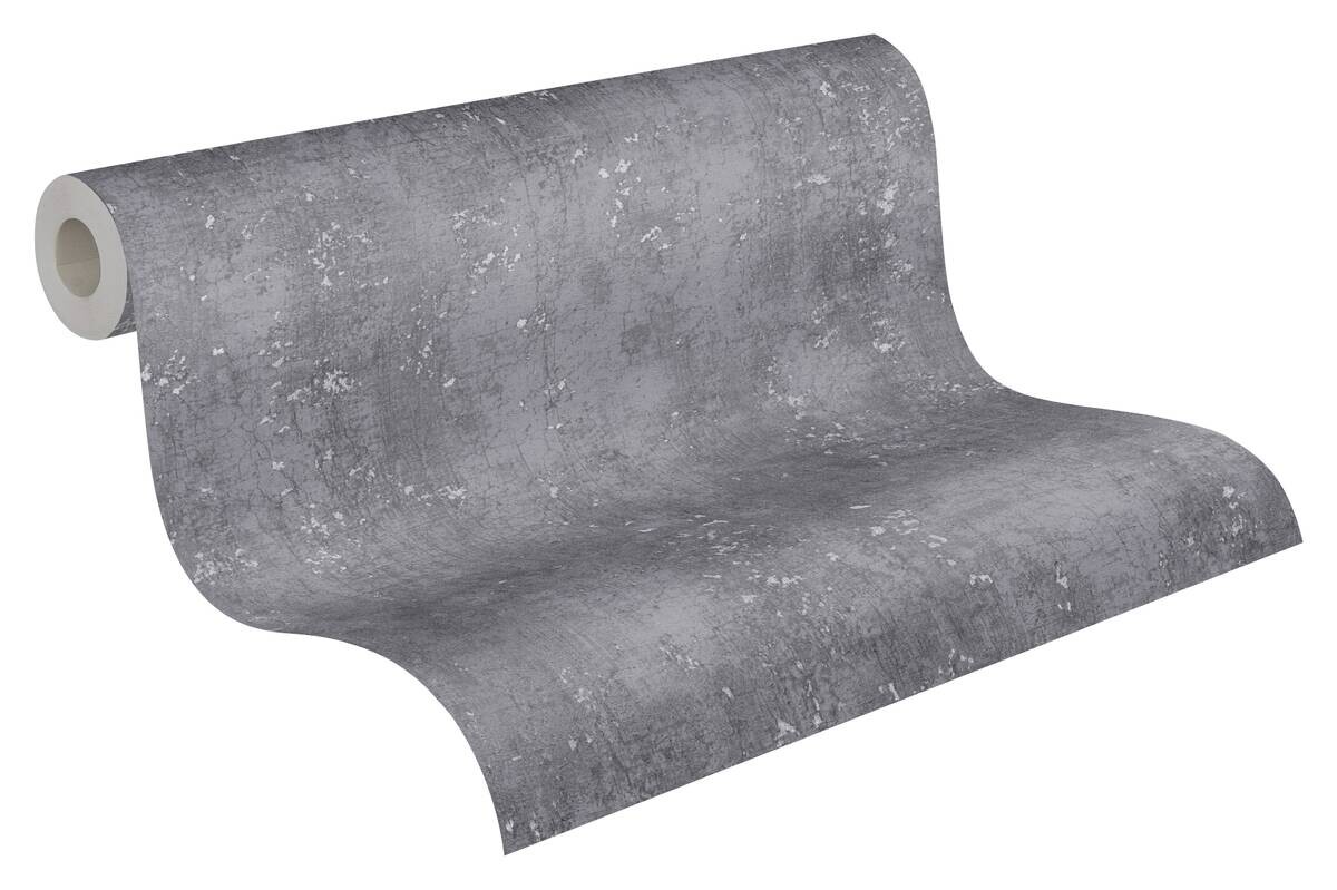 A.S.Creation Vliestapete anthrazit B/H/D: ca. 53x1005x8 cm