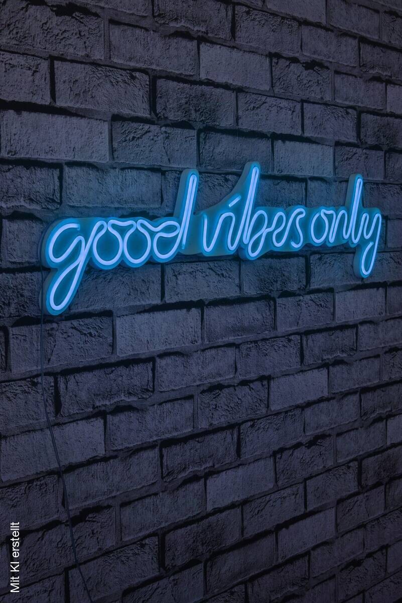Opviq LED-Wandleuchte blau PVC B/H/T/L: ca. 76x19x2x76 cm