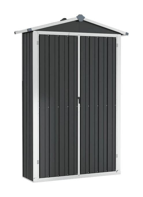 vidaXL Gerätehaus anthrazit B/H: ca. 116x175 cm