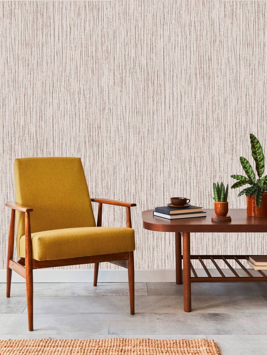 UGEPA Vliestapete Textiloptik beige B/L: ca. 53x1005 cm