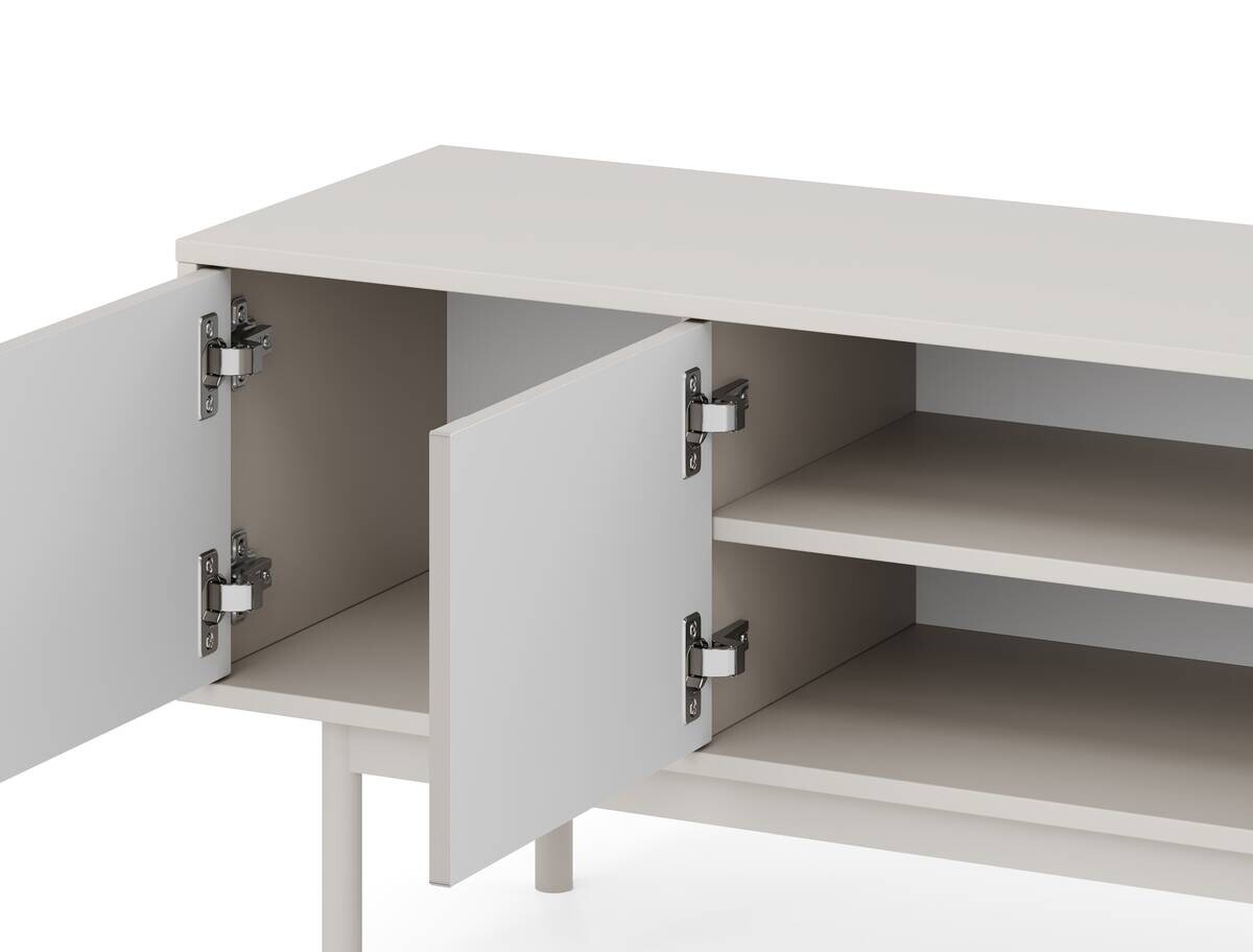 Lowboard MAZOMA Eiche Kaschmirgrau Nachbildung gold Optik B/H/T: ca. 154x53,5x39 cm