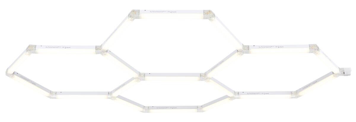 GLOBO LED-Deckenleuchte HONEYCOMB weiß Kunststoff B/H/T: ca. 19,9x103,3x157,9 cm 1 Brennstellen