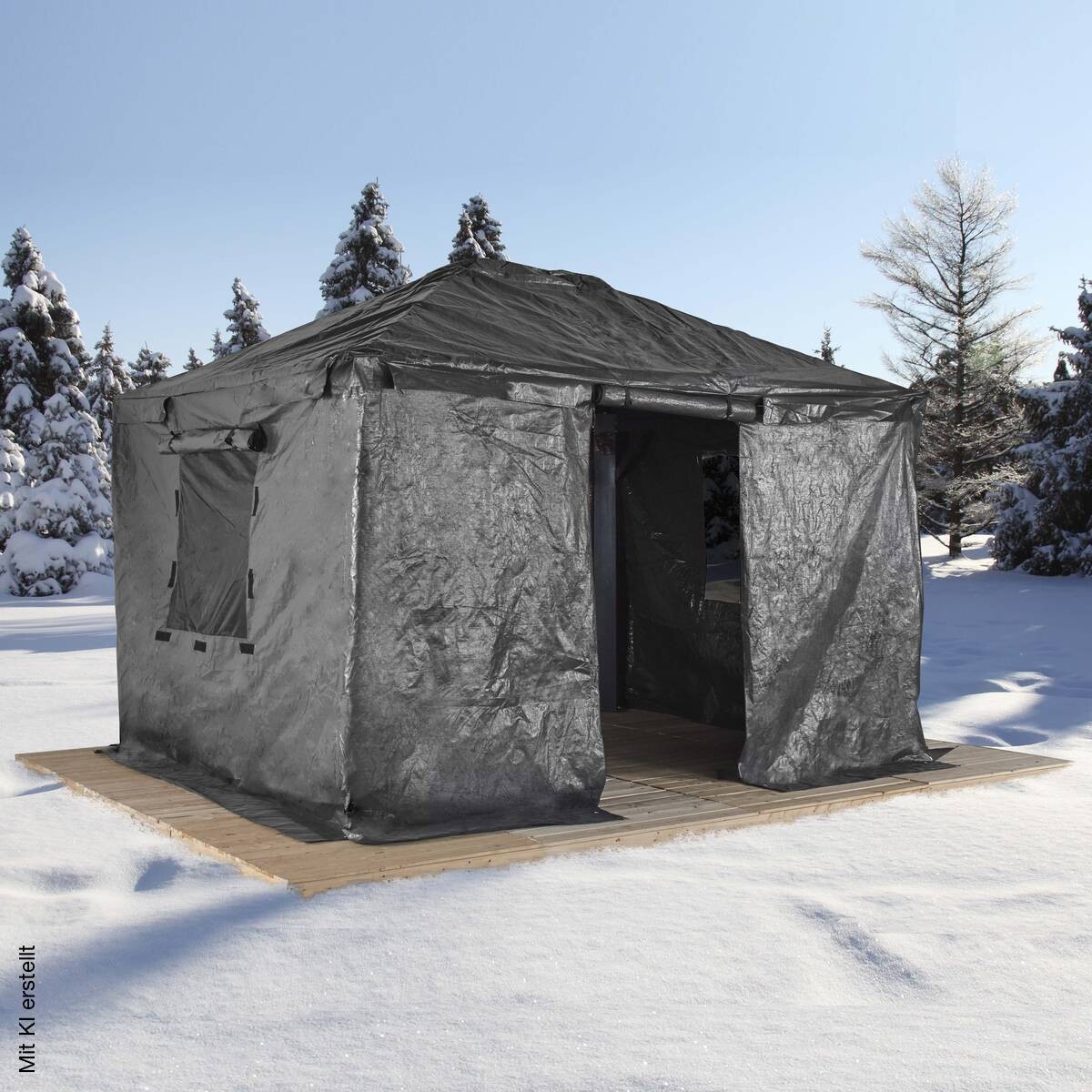 Sojag Pavillon-Winterabdeckung grau Polyester