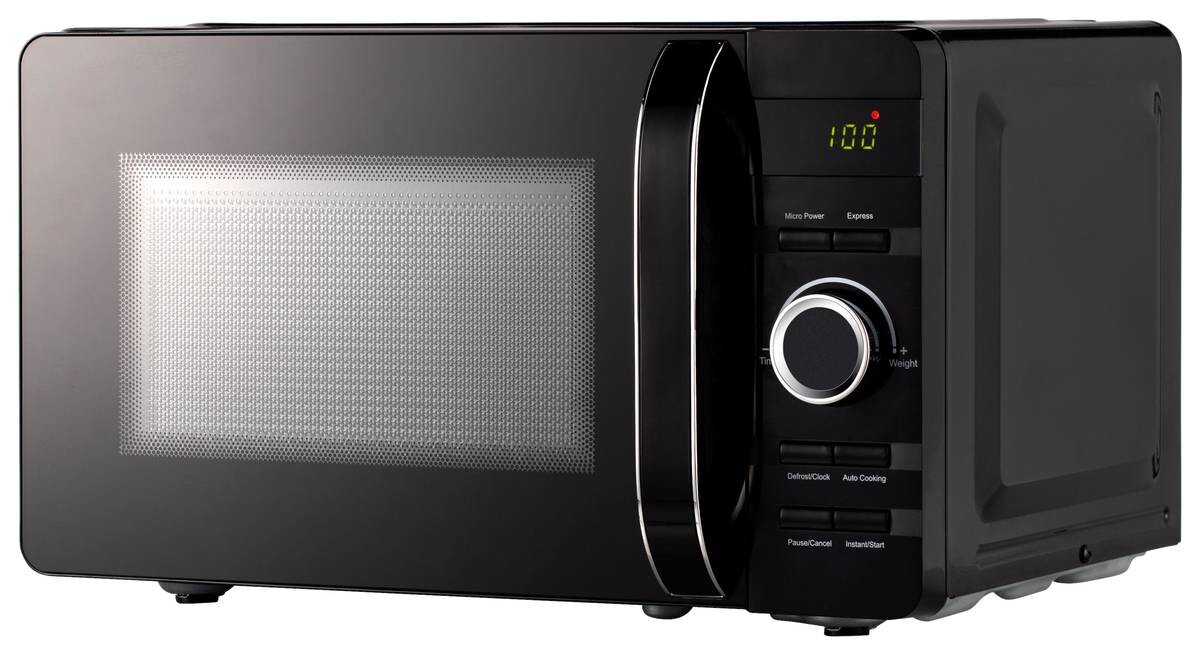 POCOline Mikrowelle 20UX39-L schwarz Metall B/H/L: ca. 34x26x45 cm ca. 20 l