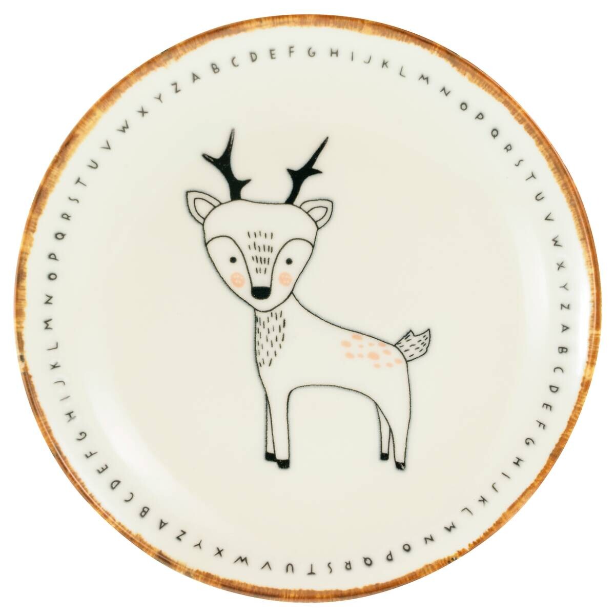 CreaTable Tellerset Freunde des Waldes braun Steinzeug D: ca. 21 cm