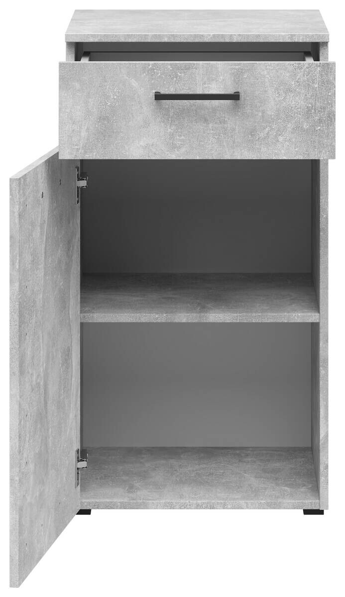 Kommode Multi-Stauraum Typ 13 Beton Optik B/H/T: ca. 45x83x40 cm