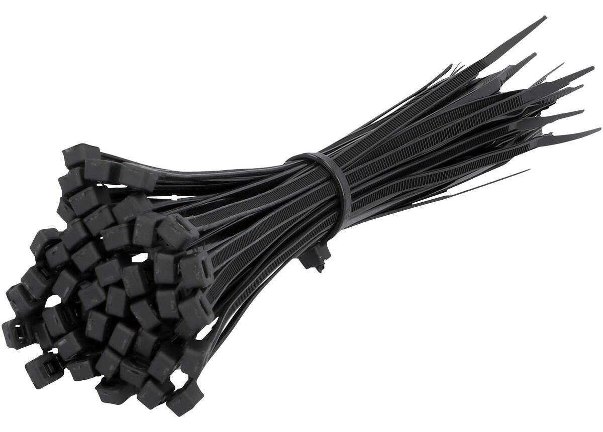 Kabelbinder schwarz 50 tlg.