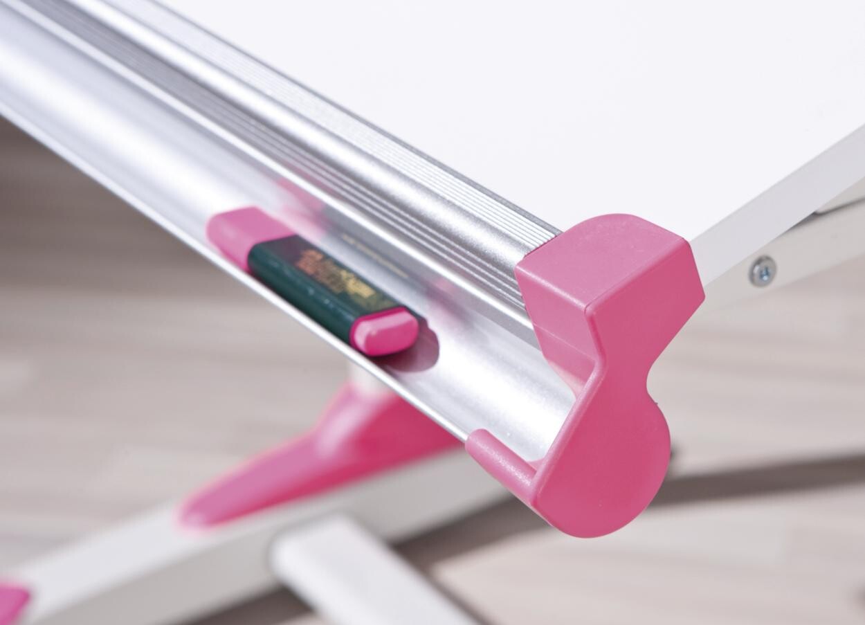 Schreibtisch 2Colorido weiß pink grün B/H/L: ca. 70,5x69,5x101 cm