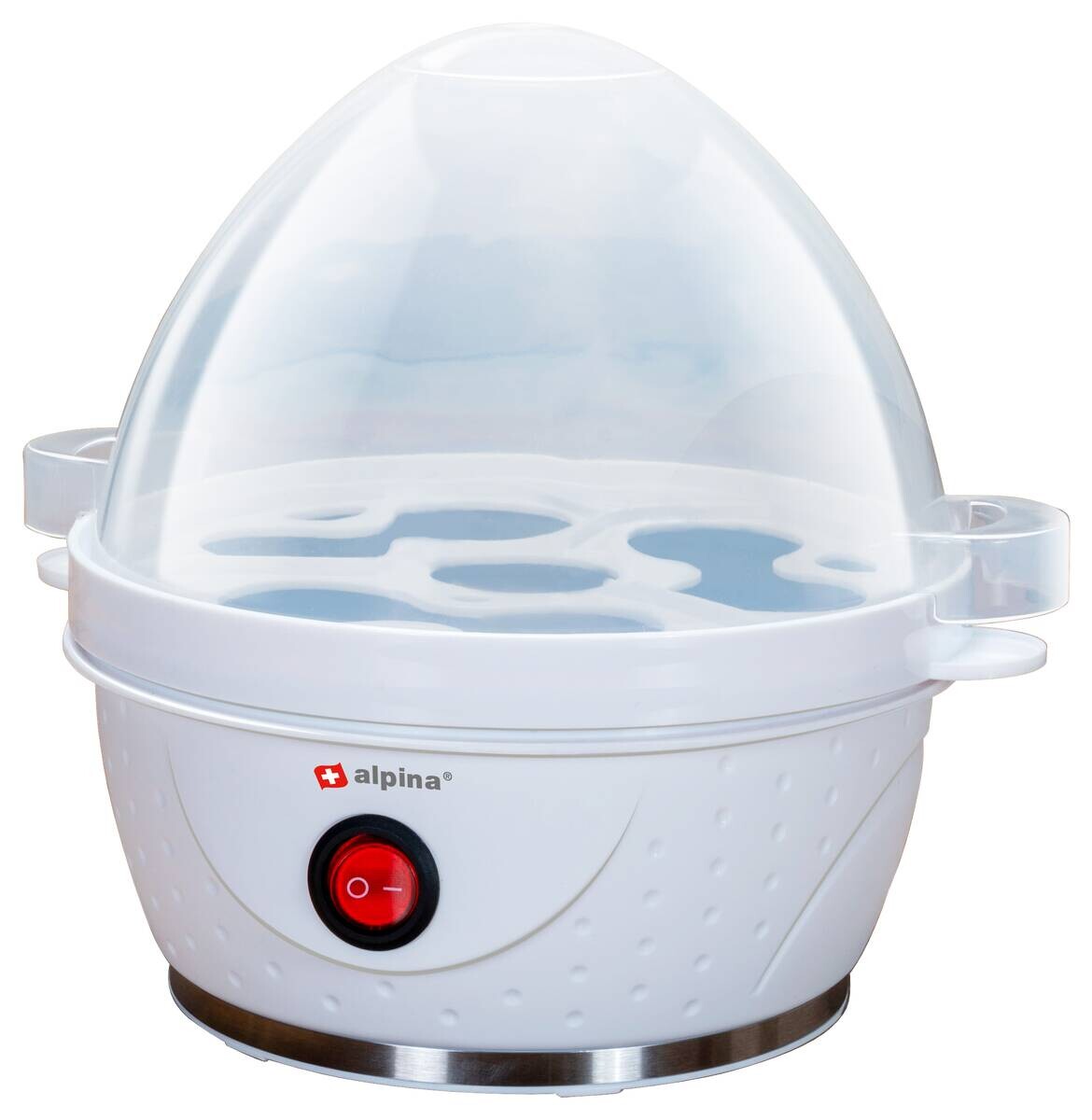 Eierkocher weiß Kunststoff B/H/L: ca. 17x18x16,5 cm