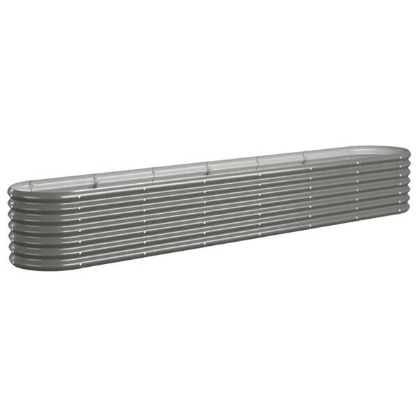 Hochbeet grau Stahl B/H/L: ca. 40x36x260 cm