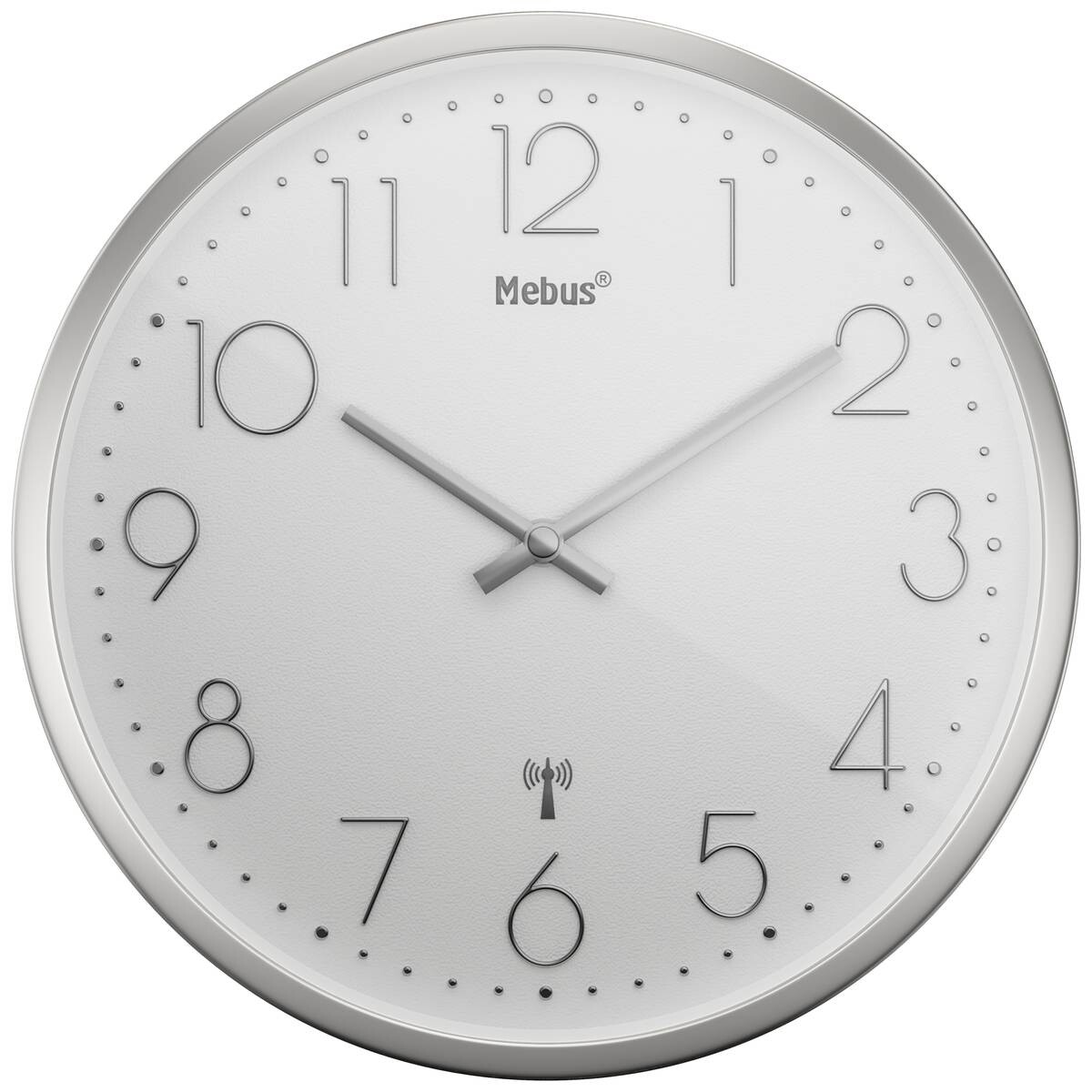 Mebus Wanduhr weiß D: ca. 25 cm