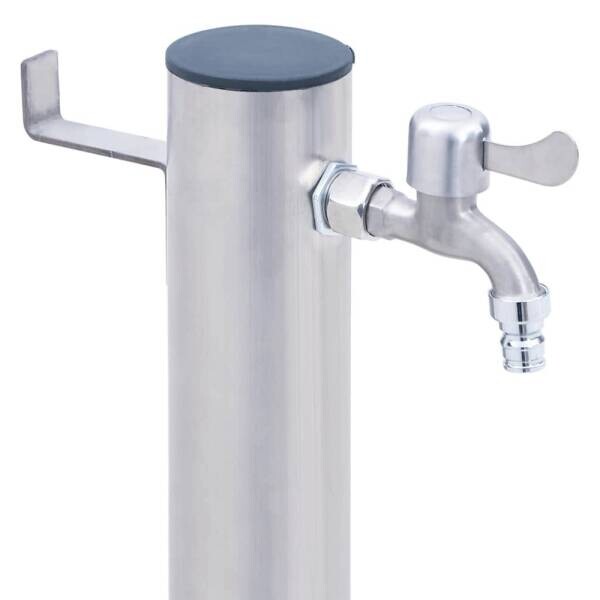 vidaXL Wassersäule silber