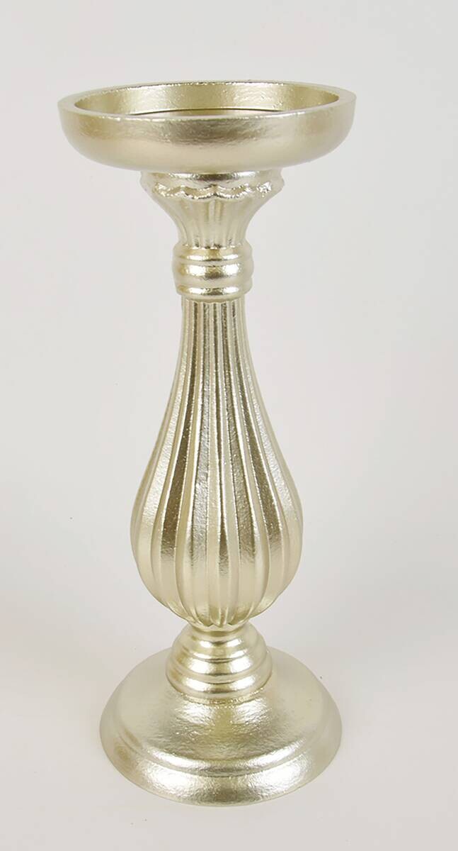 Kerzenhalter champagner MDF B/H: ca. 10,5x27,5 cm