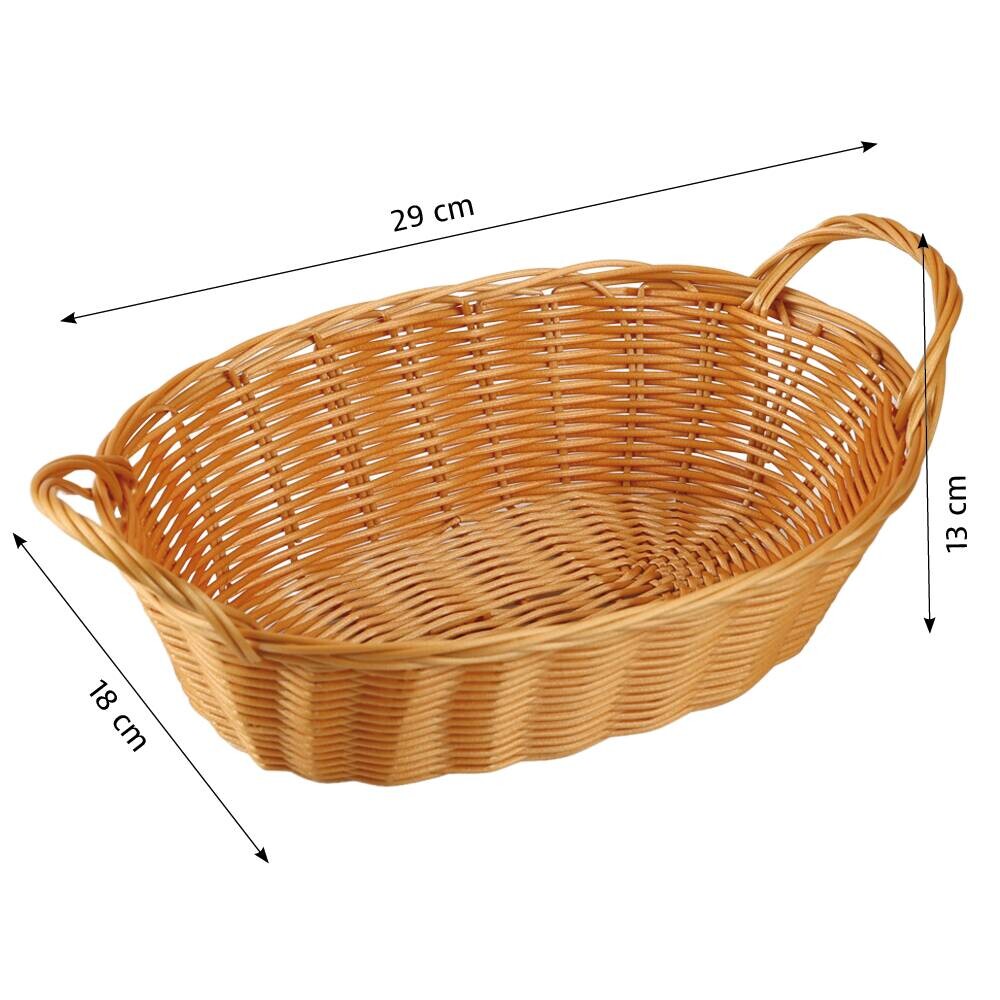 Kesper Brotkorb braun Kunststoff B/H/L: ca. 21x32x20 cm