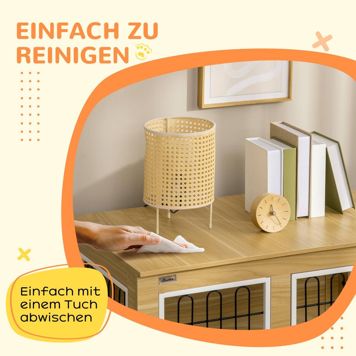 PawHut Hunde-Zubehör Eiche Polypropylen B/H/L: ca. 58x90x65 cm