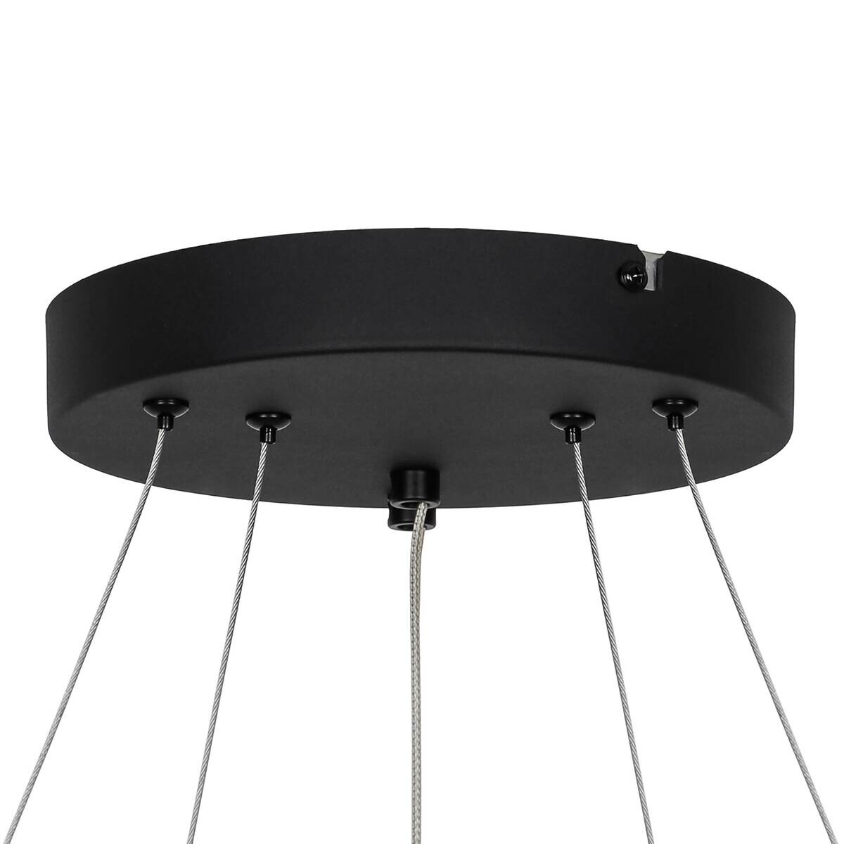 POCOline LED-Pendelleuchte Aletta schwarz Metall Acryl H/D: ca. 120x60 cm