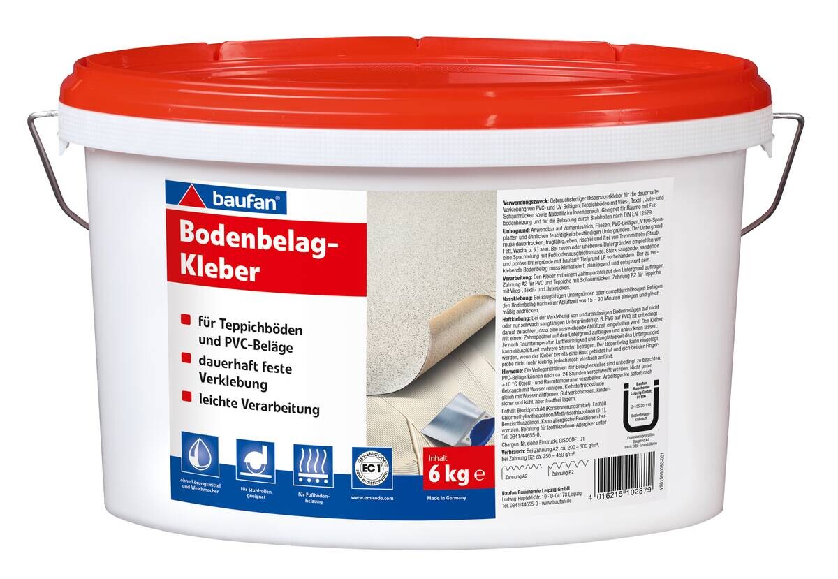 Baufan Kleber reicht für ca. 18qm Multi
