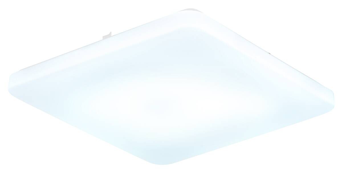 GLOBO LED-Deckenleuchte Opal weiß Acryl Metall B/H/L: ca. 41x6x41 cm 1 Brennstellen