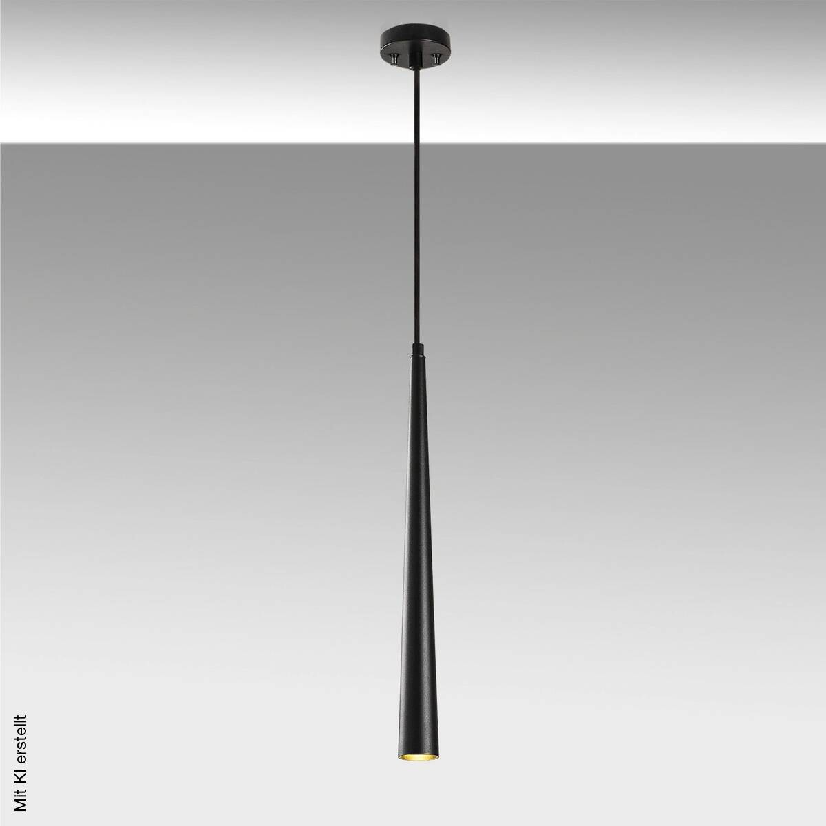 Opviq Pendelleuchte Ugur-6071 schwarz Metall B/H/T/L: ca. 4x137x5x4 cm E14 1 Brennstellen