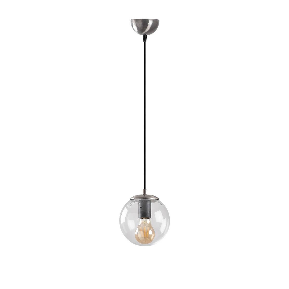 Opviq Pendelleuchte silber B/H/T: ca. 15x110x15 cm E27 1 Brennstellen
