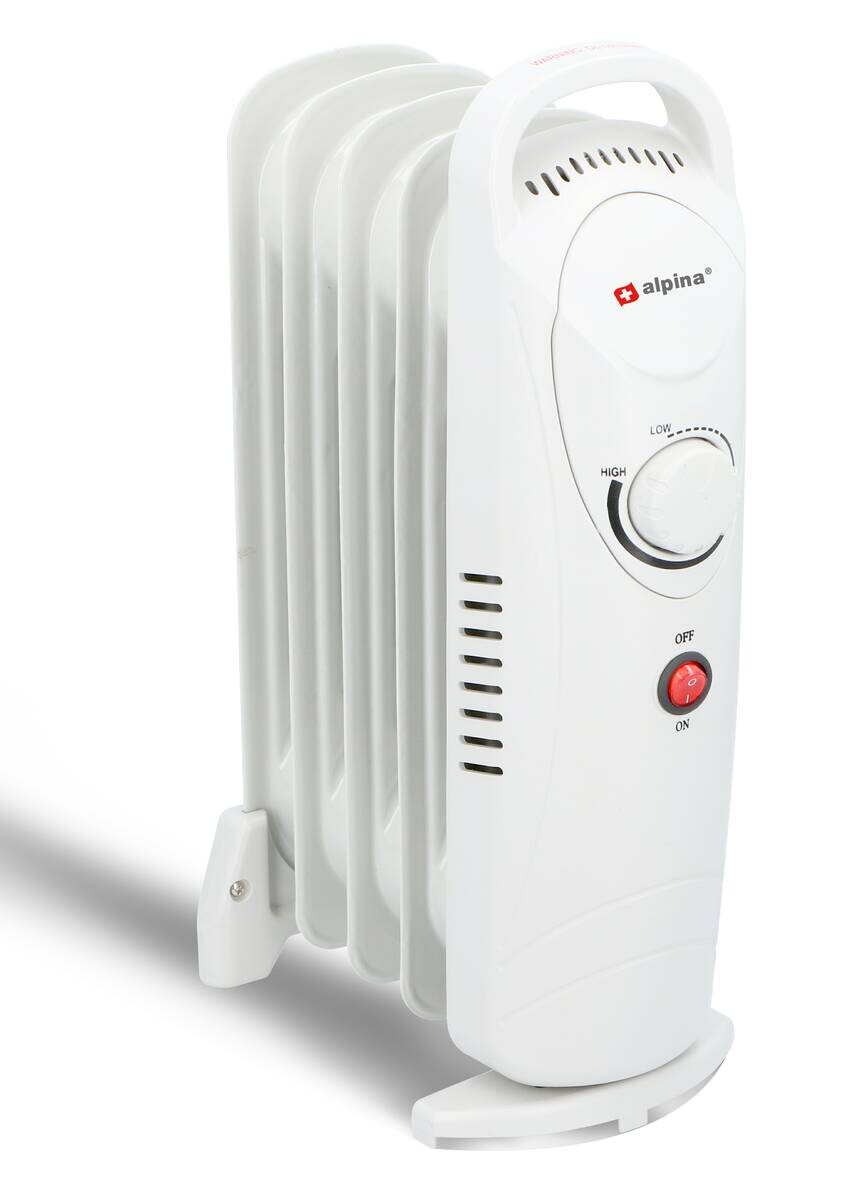 Ölradiator weiß Metall B/H/T: ca. 23x38x13,5 cm ca. 650 W