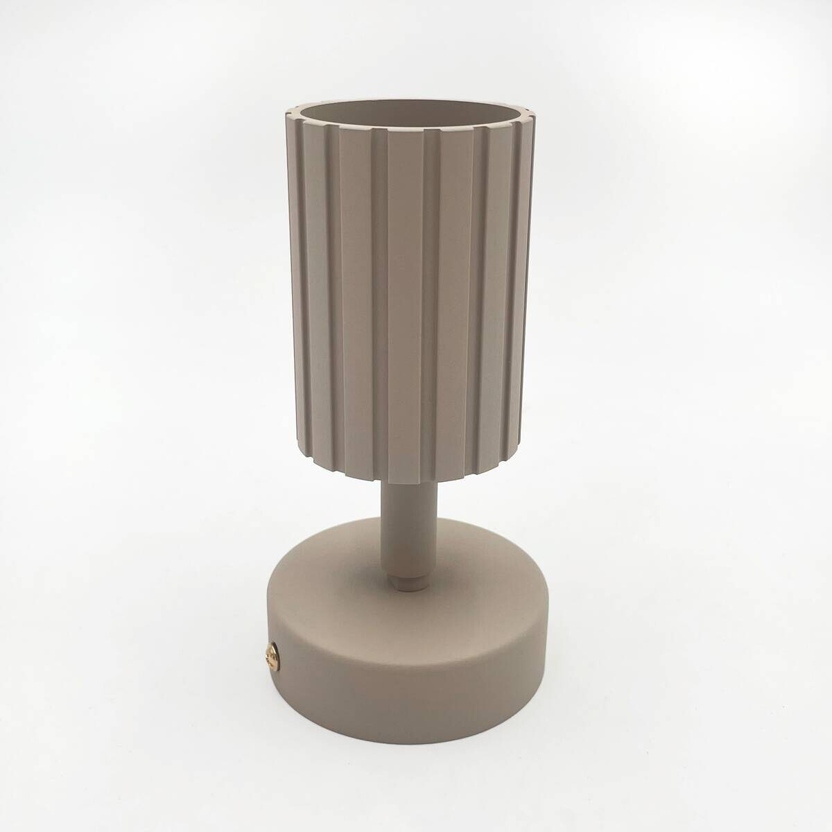 Lamkur Wandleuchte Prisma beige Stahl B/H/L: ca. 8x16x8 cm GU10 1 Brennstellen
