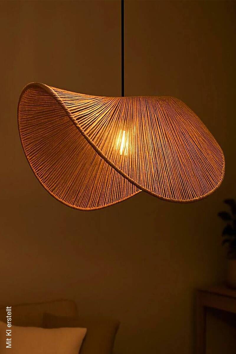 Opviq Pendelleuchte senf Kunststoff B/H/T/L/D: ca. 50x53x50x50x50 cm E27 1 Brennstellen