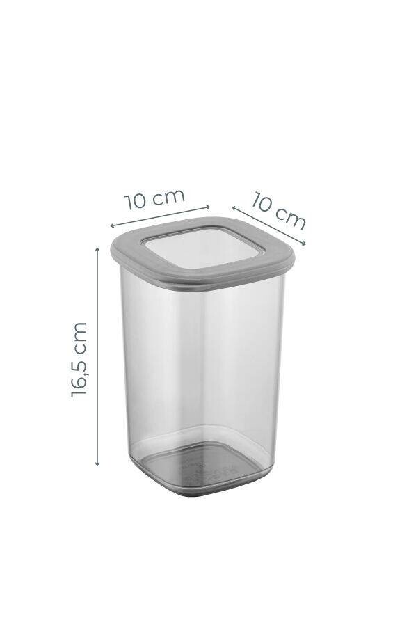HermiaConcept Vorratsdosenset 12-tlg. anthrazit B/H/T/L/D: ca. 10x16,5x10x10x10 cm